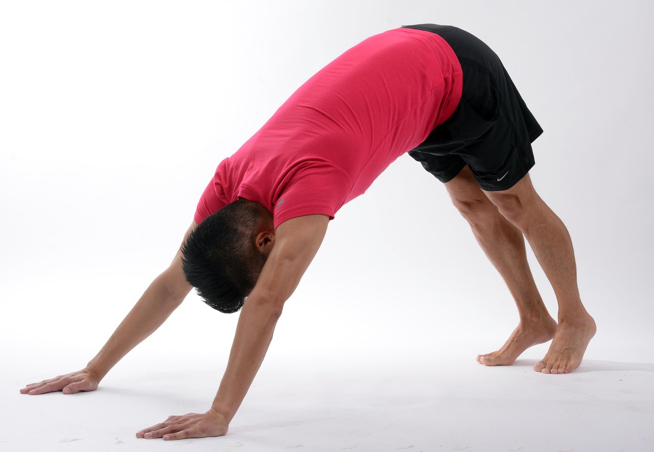 Man stretching